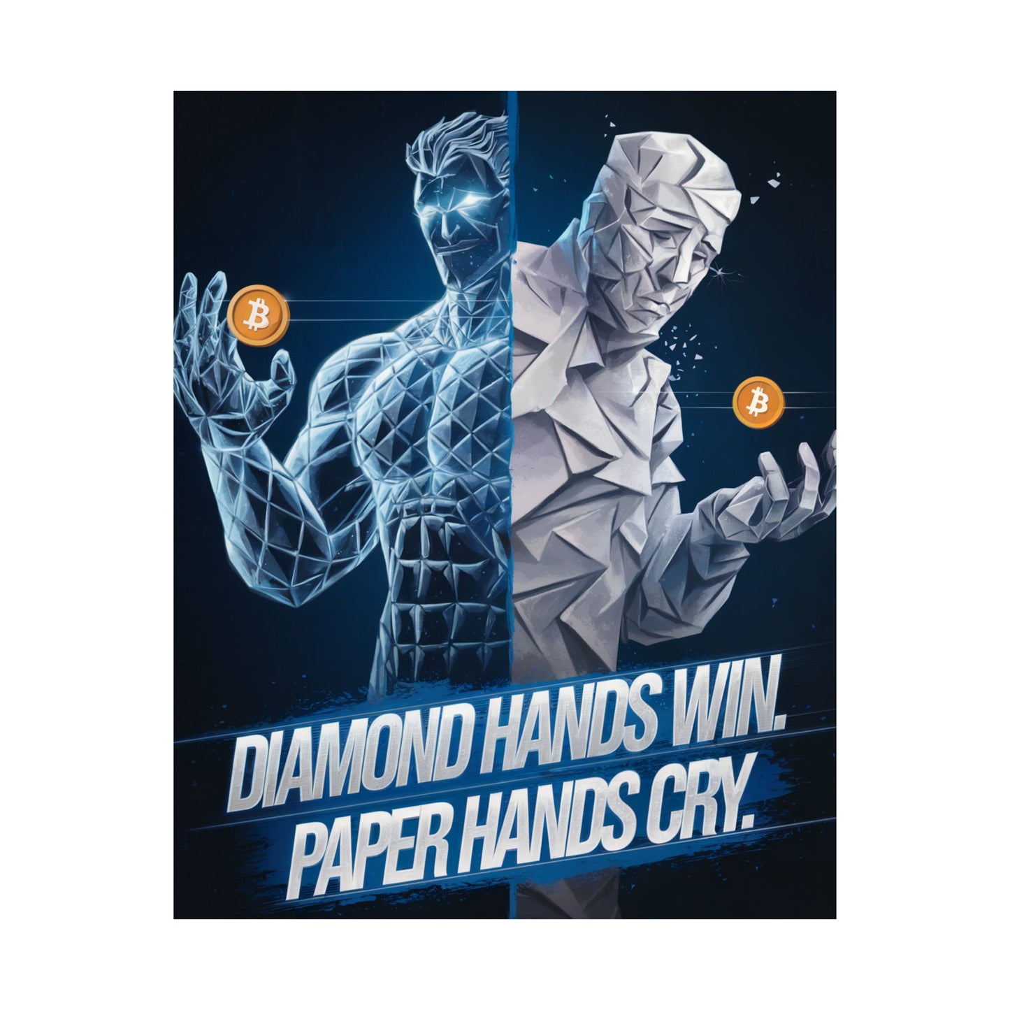 Diamond Hands Win Poster