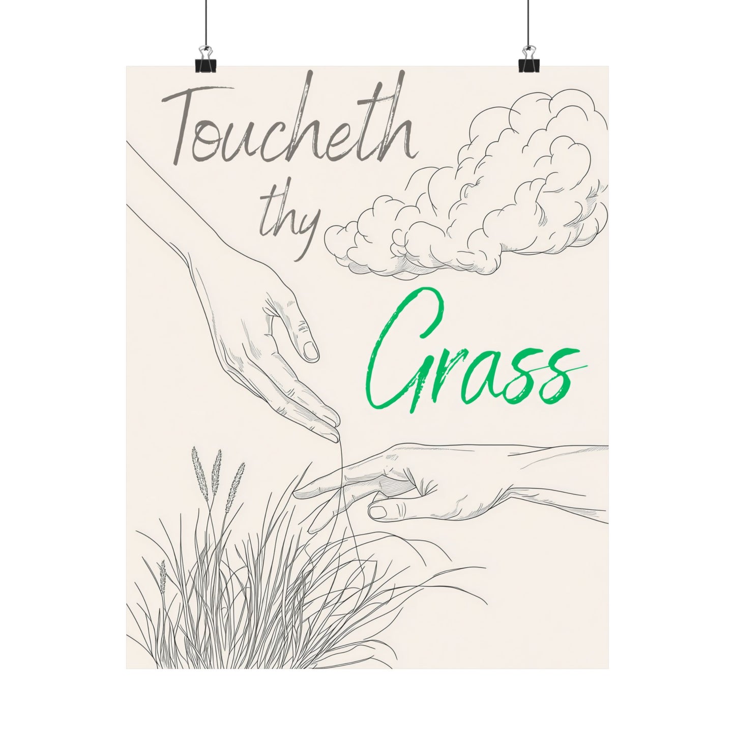 Touch Grass Poster