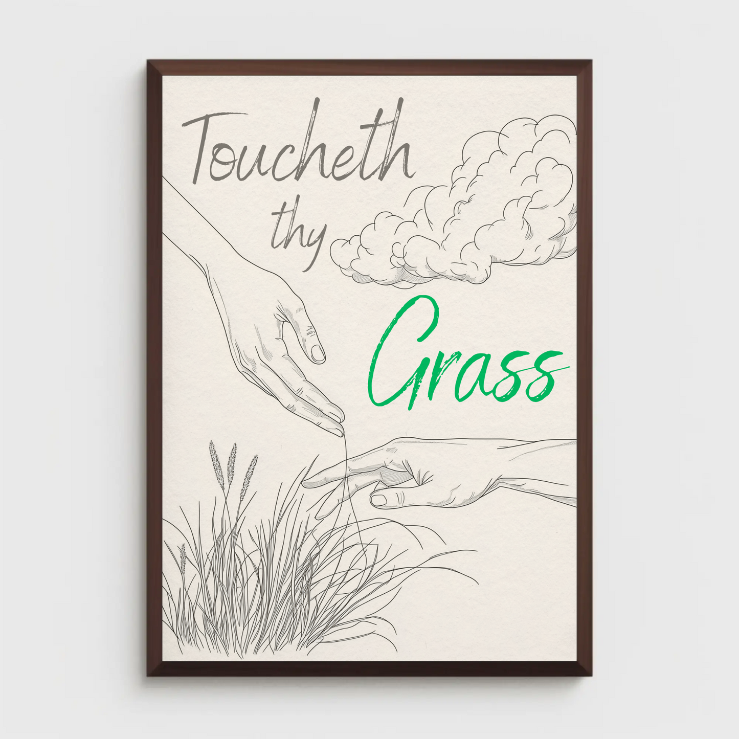 Touch Grass Poster