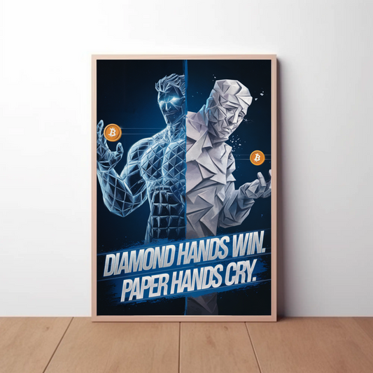 Diamond Hands Win Poster